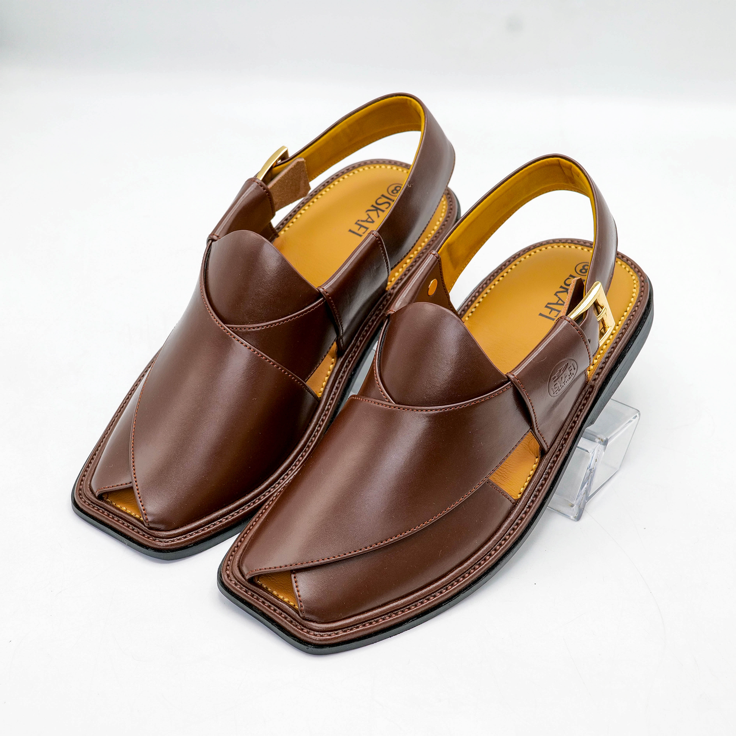 Smart Zalmi 001 Brown Simple Chappal