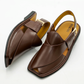 Smart Zalmi 001 Brown Simple Chappal